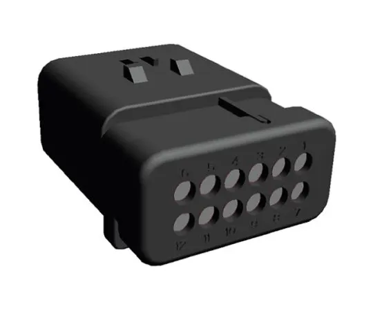 64-0425-37　TE Connectivity AMPSEAL 16 Series, 2 Row 12 Way Clip Mount Plug Housing　776438-1