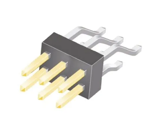 64-0582-14　Samtec TSM, 8 Way, 2 Row, Right Angle Pin Header　TSM-104-01-L-DH