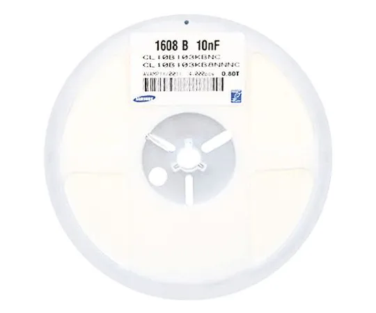 64-0586-94　Samsung Electro-Mechanics 0603 (1608M) 1nF MLCC 100V dc ±10% SMD CL10B102KC8NNNC　CL10B102KC8NNNC