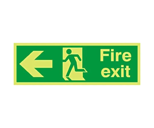 64-0566-78　RS PRO Vinyl Fire Safety Sign, Fire Safety Sign With English Text Self-Adhesive, 450 x 150mm　763-1926