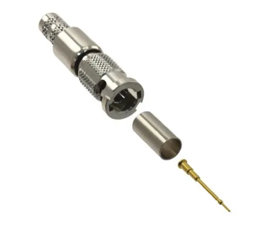 64-0625-93　Amphenol Straight 75Ω Cable Mount BNC Connector, Plug, Nickel, Crimp Termination, TFH HD 210　034-1033