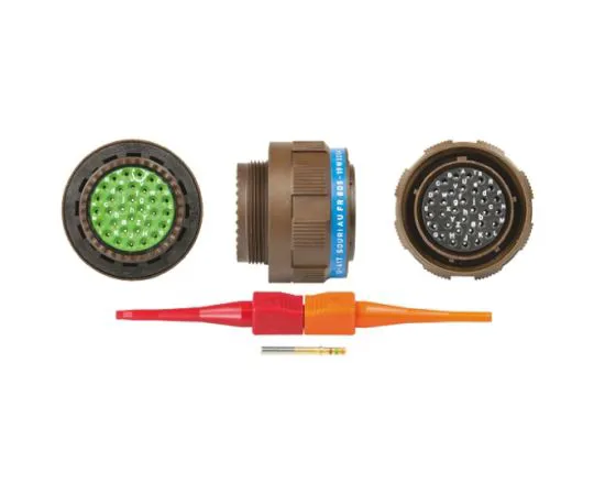 64-0572-42　Souriau 8D Series, 32 Way Cable Mount MIL Spec Circular Connector Plug, Socket Contacts,Shell Size 19, Screw Coupling,　8D519W32SN