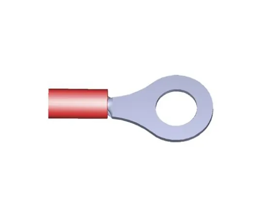 64-0378-87　TE Connectivity PLASTI-GRIP Series Insulated Crimp Ring Terminal, M6 Stud Size, 0.26mm² to 1.65mm² Wire Size, Red　2-34150-1