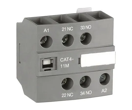 64-0346-65　ABB CAT4, NO/NC (2), Auxiliary Contact, Front Mount, 6 A　1SBN010151R1111  CAT4-11M