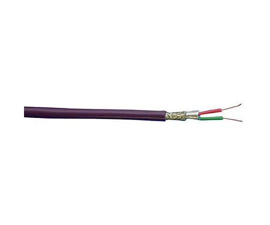 64-0505-26　Alpha Wire 2 Core Foil and Braid Industrial Cable, 0.35 mm²(CE, CSA, UL) Purple 30m Reel, Alpha Essentials Series　6463 VI005