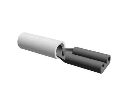 64-0391-66　TE Connectivity PIDG FASTON .110 Series Clear Insulated Crimp Receptacle, 2.79 x 0.51mm, 0.3mm² to 0.8mm², 22AWG to　61060-1