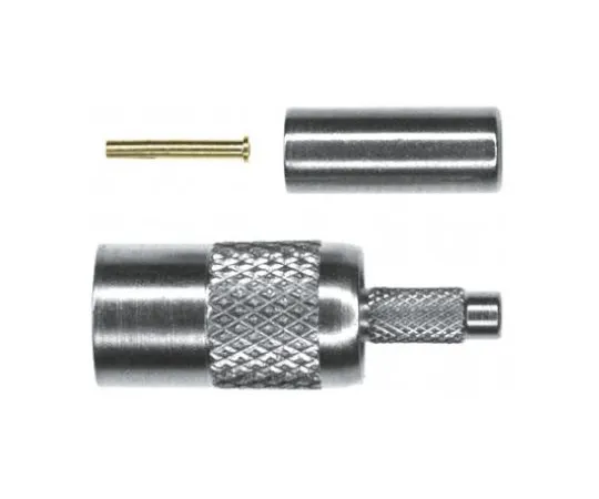 64-0353-39　TE Connectivity Cable Mount SMB Connector, 50Ω Impedance, Crimp Termination, RG174, RG188, RG316 cable type　413985-3