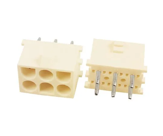 64-0400-37　TE Connectivity Universal MATE-N-LOK, 6 Way, Straight PCB Header　350585-1