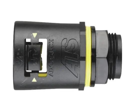 64-0369-12　Adaptaflex Straight Cable Conduit Fitting, Nylon 66 Black 28mm nominal size M25　7TCA296170R0396  AT28/M25/A/BLY