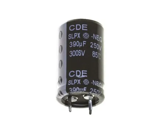 64-0487-43　Cornell-Dubilier 330μF 400V dc Aluminium Electrolytic Capacitor, Through Hole 30 (Dia.) x 30mm +85°C 30mm 10mm　SLPX331M400E3P3