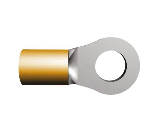 64-0494-34　TE Connectivity STRATO-THERM Series Insulated Crimp Ring Terminal, M2.5 Stud Size, 0.26mm² to 1.65mm² Wire Size, Orange　321884