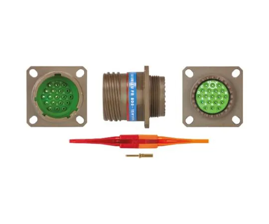 64-0572-20　Souriau 8D Series, 19 Way Panel Mount MIL Spec Circular Connector Receptacle, Pin Contacts,Shell Size 15, Screw　8D015W19PN