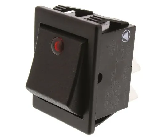 64-0505-82　Arcolectric Double Pole Single Throw (DPST), Latching Rocker Switch Panel Mount　C1553PLNAAB