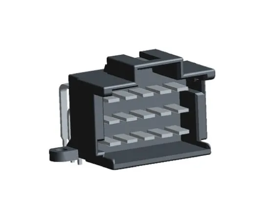 64-0435-98　TE Connectivity Timer, 18 Way, 3 Row, Right Angle PCB Header　9-966140-1