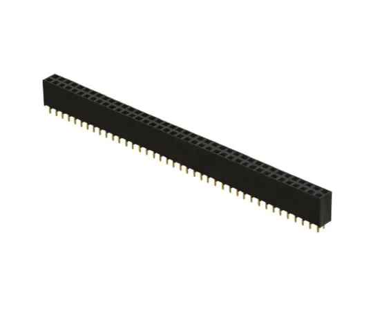 64-0580-77　Samtec SSW Series 2.54mm Pitch 100 Way 2 Row Straight PCB Socket, Through Hole, Solder Termination　SSW-150-01-G-D