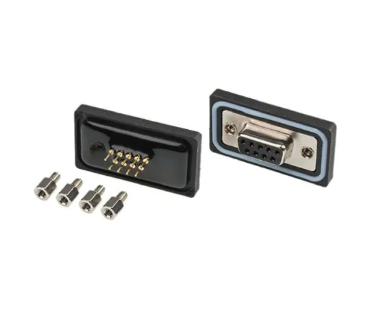 64-0402-10　Amphenol SDB Series, 9 Way Through Hole Waterproof PCB D-Sub Connector Socket　SDB-09PFFP-SL8001