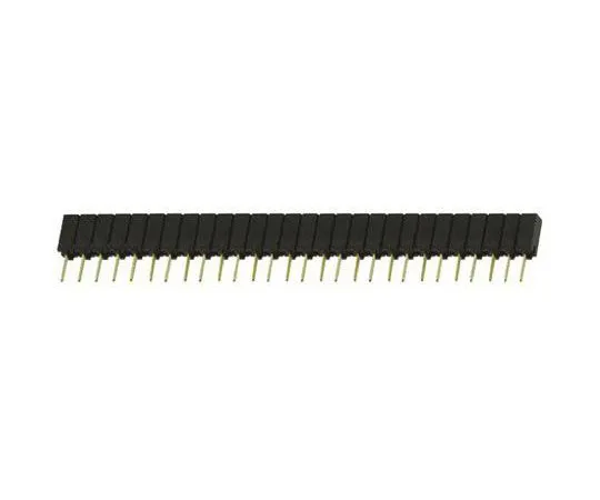 64-0595-61　Samtec SSA Series 2.54mm Pitch 28 Way 1 Row Straight PCB Socket, Through Hole, Solder Termination　SSA-128-S-G