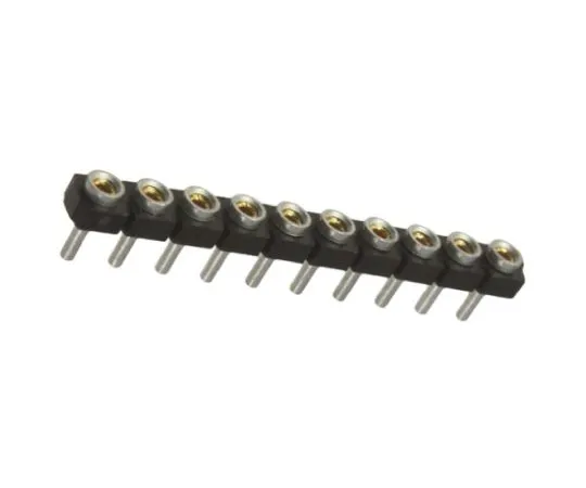 64-0594-62　Samtec SL Series 2.54mm Pitch 10 Way 1 Row Straight PCB Socket, Through Hole, Solder Termination　SL-110-T-10
