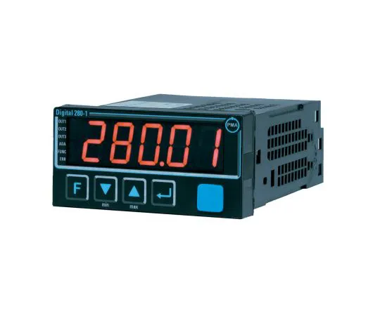 64-0450-63　P.M.A D280-1 Temperature Indicator, 48 x 96mm, B Type Thermocouple, C Type Thermocouple, Current, D Type Thermocouple,　D280-110-0000D-000