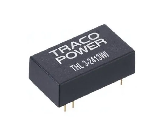 64-0441-54　TRACOPOWER THL 3WI 3W Isolated DC-DC Converter Through Hole, Voltage in 9 → 36 V dc, Voltage out 3.3V dc　THL 3-2410WI