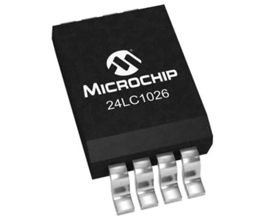64-0451-25　Microchip 24LC1026-I/SN, 1024kbit EEPROM Memory, 900ns 8-Pin SOIC I2C　24LC1026-I/SN
