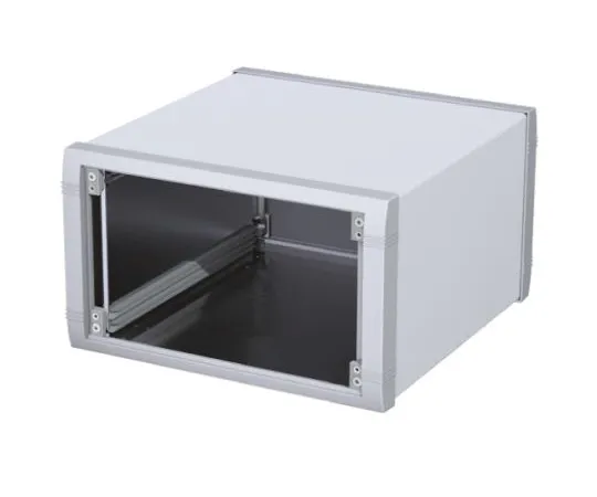 64-0602-13　Aluminium Project Box, Grey, 251.62 x 263.3 x 150.7mm　M5625315