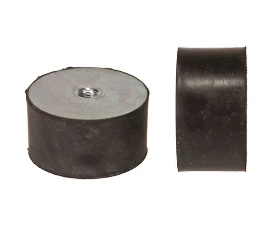 64-0402-26　FIBET Cylindrical M12 Zinc Plated Steel Anti Vibration Feet 7540DE12-60 746.4kg Compression Load ,75mm dia. Natural　7540DE12-60