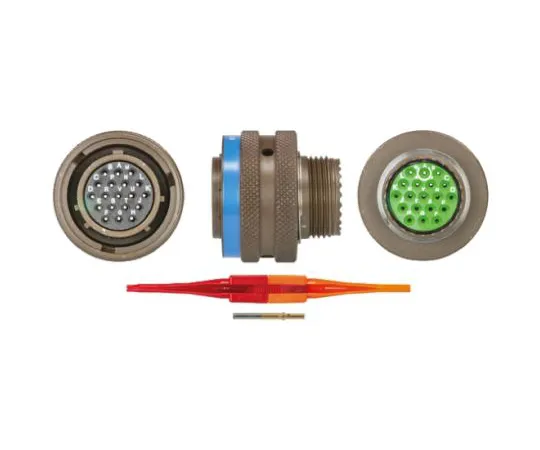 64-0572-83　Souriau 8LT Series, 19 Way Cable Mount MIL Spec Circular Connector Plug, Socket Contacts,Shell Size 15, Bayonet　8LT515B19SN
