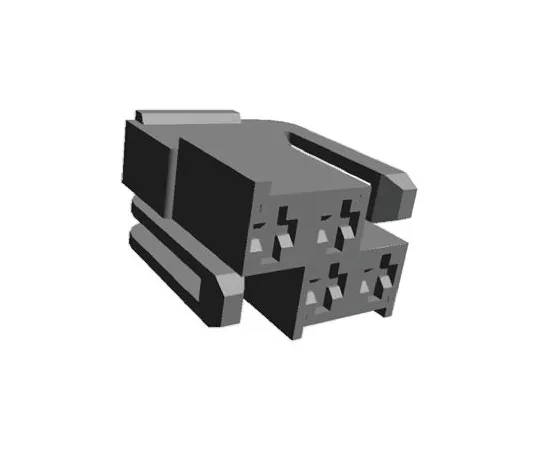 64-0378-36　TE Connectivity Junior Timer Series, 2 Row 4 Way Cable Mount Socket Housing　365060-3