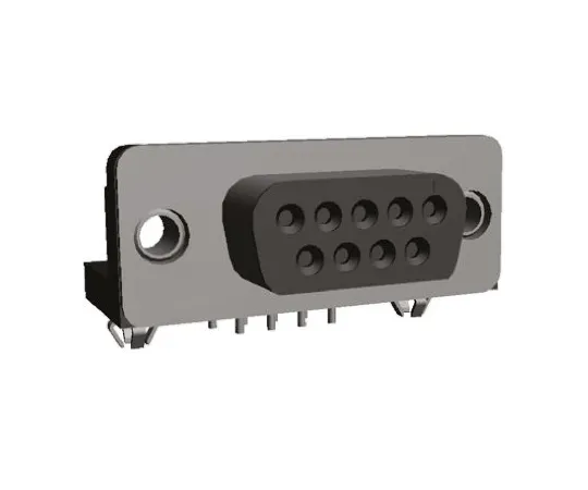 64-0462-37　TE Connectivity Amplimite HD-20 Series, 9 Way Right Angle Through Hole PCB D-sub Connector Socket, 2.743mm Pitch, with　5788796-2