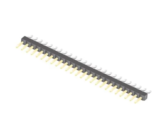 64-0590-55　Samtec TSM, 25 Way, 1 Row, Right Angle Pin Header　TSM-125-01-L-SH