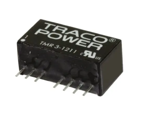 64-0607-50　TRACOPOWER TMR 3HI 3W Isolated DC-DC Converter Through Hole, Voltage in 4.5 → 9 V dc, Voltage out 3.3V dc　TMR 3-0510HI