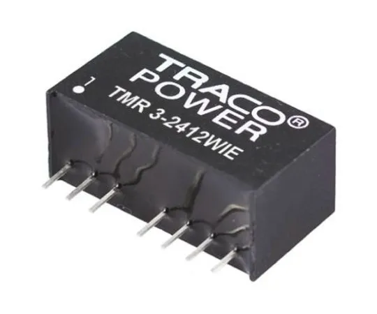 64-0607-84　TRACOPOWER TMR 3HI 3W Isolated DC-DC Converter Through Hole, Voltage in 18 → 36 V dc, Voltage out ±12V dc　TMR 3-2422HI