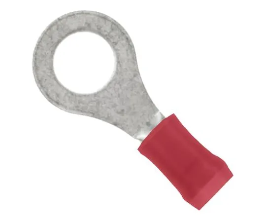 64-0379-19　TE Connectivity PIDG Series Insulated Crimp Ring Terminal, M5 Stud Size, 0.3mm² to 1.3mm² Wire Size, Red　151730