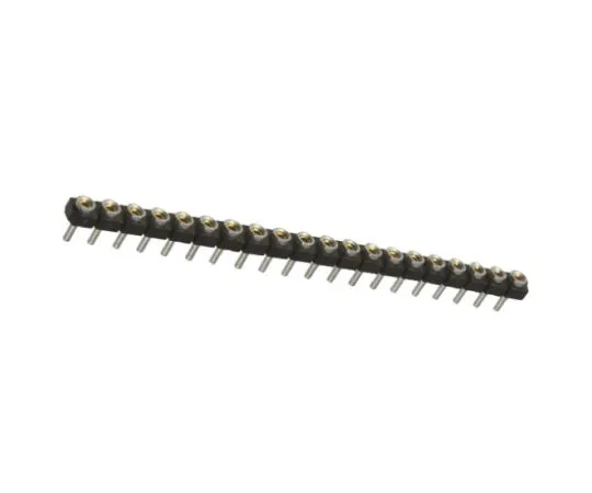 64-0594-72　Samtec SL Series 2.54mm Pitch 20 Way 1 Row Straight PCB Socket, Through Hole, Solder Termination　SL-120-T-10