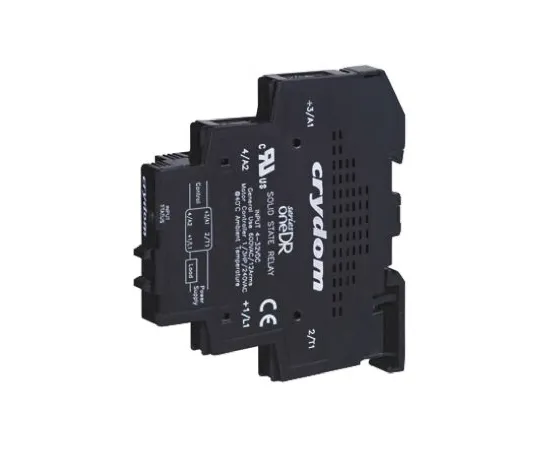 64-0403-08　Sensata / Crydom 12 A rms Solid State Relay, Zero Cross, DIN Rail, 600 V rms Maximum Load　DR48D12