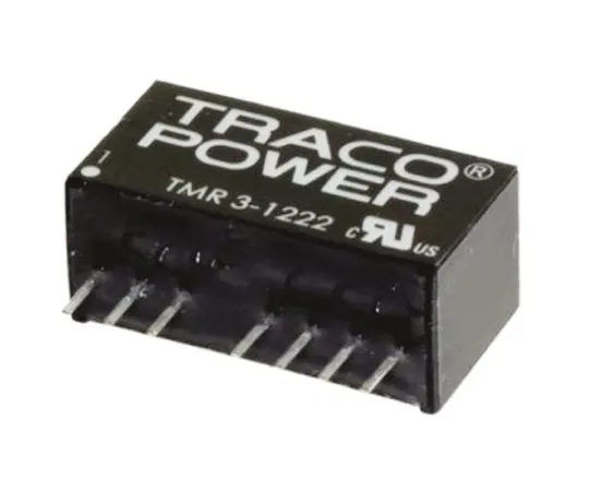 64-0607-81　TRACOPOWER TMR 3HI 3W Isolated DC-DC Converter Through Hole, Voltage in 9 → 18 V dc, Voltage out ±5V dc　TMR 3-1221HI