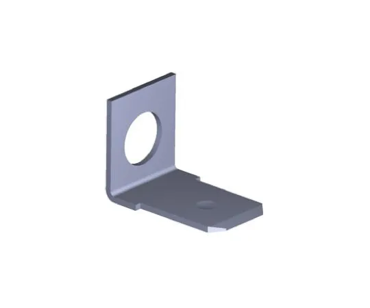 64-0381-03　TE Connectivity FASTON .250 Series , 45° Mount Angle Stud Mount Tab Terminal, 6.35 x 0.81mm Tin Plated　61499-1