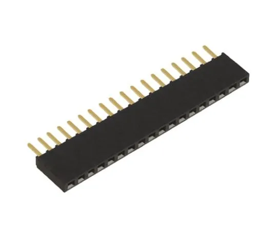 64-0580-71　Samtec SSW Series 2.54mm Pitch 18 Way 1 Row Straight PCB Socket, Through Hole, Solder Termination　SSW-118-02-G-S