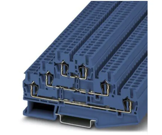 64-0637-59　Phoenix Contact, ST 2.5-3L BU Series , 500 V Spring Cage, Spring Cage Termination　3038710