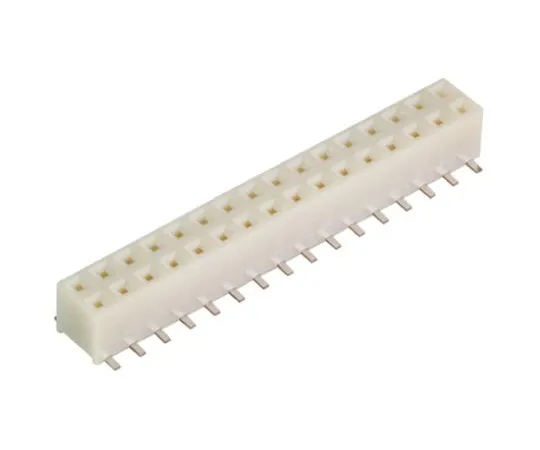 64-0640-50　Hirose A3 Series 2mm Pitch 32 Way 2 Row Straight PCB Socket, Surface Mount, Solder Termination　A3-32DA-2SV(71)