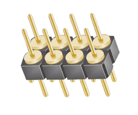 64-0580-79　Samtec TD, 8 Way, 2 Row, Straight Pin Header　TD-104-G-A