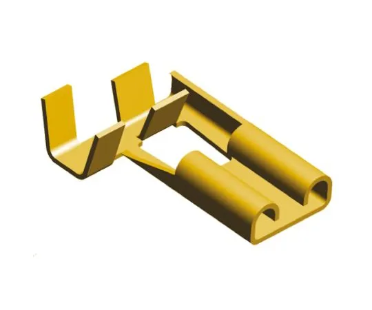64-0578-34　TE Connectivity FASTON .250 Series Uninsulated Crimp Flag Terminal, 1mm² to 2.5mm², 17AWG to 13AWG, Tin Plated　180464-1