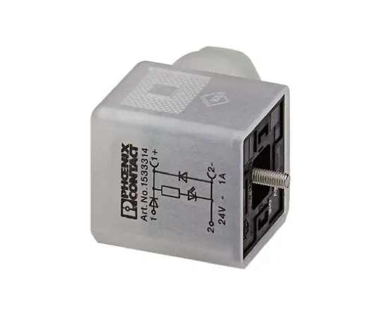 64-0407-84　Phoenix Contact, SACC Series 3P DIN 43650 A, Female Solenoid Valve Connector, 24 V Voltage　1533314