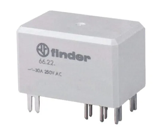 64-0506-25　Finder66 Series DPST Non-Latching Relay PCB Mount, 24V dc Coil, 50A　66.22.9.024.0600S