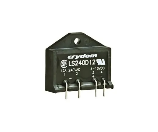 64-0458-36　Sensata / Crydom 12 A SPST Solid State Relay, Zero Cross, PCB Mount, SCR, 280 V rms Maximum Load　LS240D12