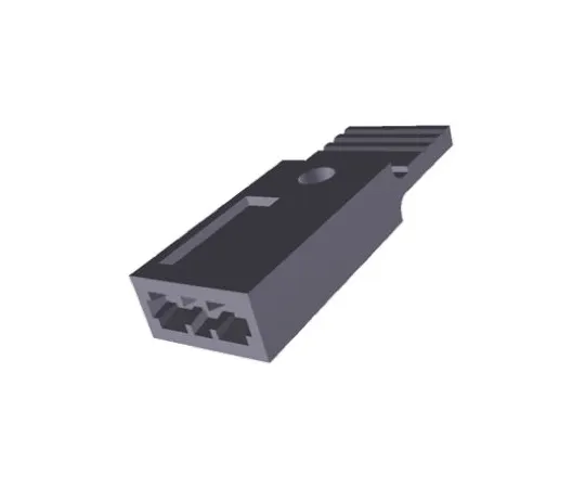64-0381-86　TE Connectivity AMPMODU NOVO Shunt Female Straight Black Closed Top, Handle 2 Way 1 Row 2.54mm Pitch　1-880584-2