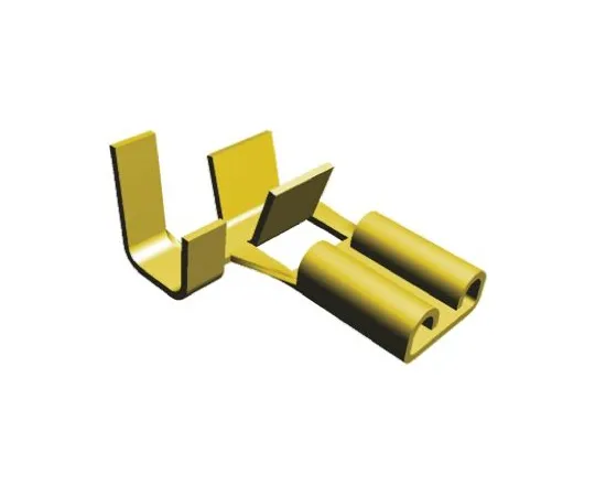 64-0393-82　TE Connectivity FASTON .187 Series Uninsulated Crimp Flag Terminal, 0.8mm² to 2mm², 18AWG to 14AWG　63512-1