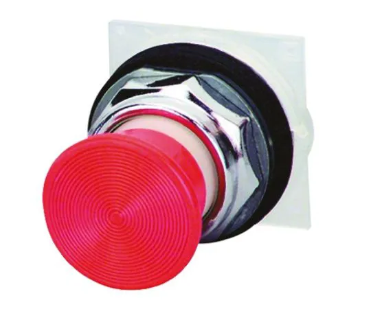 64-0496-18　Schneider Electric Harmony 9001K Series, Red Push Button Head, Momentary, 30mm Cutout　9001KR24R