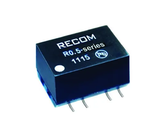 64-0469-43　Recom R0.5Z 0.5W Isolated DC-DC Converter Surface Mount, Voltage in 11.4 → 12.6 V dc, Voltage out 12V dc　R0.5Z-1212